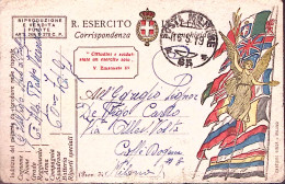 1919-Posta Militare/65 C.2 (15.5) Su Cartolina Franchigia - Oorlog 1914-18