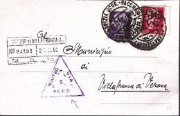 1946-A.M.G.-V.G. Imperiale Sovrastampata Lire 1 E 2 Su Cartolina, Gorizia (17.10 - Marcofilie