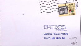 1987-ITALIA 85 Lire 500, 1 Penny Cigno, Isolato Su Cartolina (17.3) - 1981-90: Marcophilia