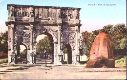 1917circa-MILITAIRE FRANCAISE EN ITALIE Tondo Su Cartolina (Roma) Non Affrancata - 1877-1920: Periodo Semi Moderno