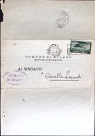 1948-Posta Aerea Lire 5, Isolato Su Piego Comunale - 1946-60: Marcophilia