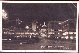 1946-TRIESTE Piazza Carlo Goldoni Viaggiata, Affrancata Imperiale Sovrastampato  - Trieste (Triest)