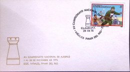 1976-CUBA CHIUSURA CAMPIONATO MILITARE DE AJEDREZ Annullo Speciale (28.12) Su Ca - Autres & Non Classés