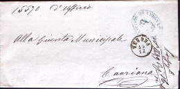 1886-VERONA C1 (15.12) Su Sopracoperta - Marcophilie