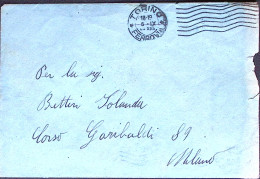 1944-Segnatasse Soprastampato Fascetto Lire 1 Apposto A Milano (10.9) Al Verso D - Storia Postale