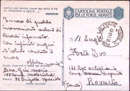 1943-Posta Militare/n.3550 C.2 (30.3) Su Cartolina Franchigia - Oorlog 1939-45