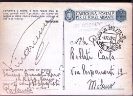 1942-Posta Militare/n.3550 C.2 (9.12) Su Cartolina Franchigia - Guerre 1939-45