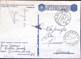 1942-Posta Militare/n.157 C.2 (2.5) Su Cartolina Franchigia - War 1939-45