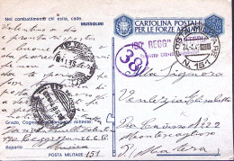 1943-Posta Militare/n.151 C.2 (24.8) Su Cartolina Franchigia - Guerra 1939-45