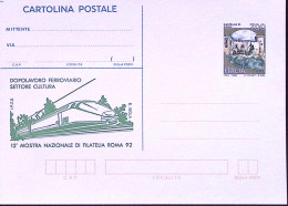 1992-MOSTRA NAZ. FILATELIA Cartolina Postale Lire 700 Soprastampata I.P.Z.S. Nuo - Postwaardestukken