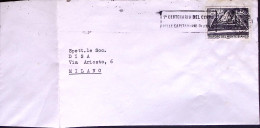 1965-TRAFORO MONTE BIANCO Lire 30 Isolato Su Busta - 1961-70: Poststempel