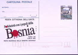 1993-BOSNIA Cartolina Postale Castelli Lire 700,nuova - Entiers Postaux