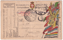 1919-Posta Militare/111 C.2 (27.1) Su Cartolina Franchigia - Guerre 1914-18