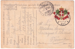 1917-Posta Militare/107 C.2 (19.8) Su Cartolina Franchigia - Guerre 1914-18