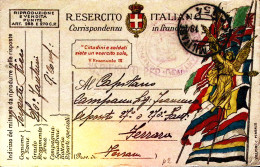 1918-Posta Militare/154 C.2 (1.5) Su Cartolina Franchigia - Guerre 1914-18