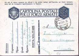1941-Posta Militare/n.167 C.2 (8.7) Su Cartolina Franchigia - Guerre 1939-45