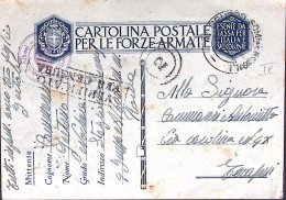 1943-4 GRUPPO SOMMERGIBILI C.2 (24.3) Su Cartolina Franchigia - Guerra 1939-45