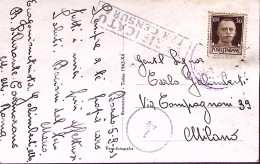 1943-REGIA CORVETTA CORMORANO C.2 (5.9) Su Cartolina Illustrata, Fori Spillo - Guerra 1939-45