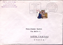 1979-GERMANIA REP. FEDERALE Ufficio Postale P.60 Isolato Su Busta Monaco (28.7)  - Cartas & Documentos