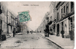 CPA 72 MAMERS RUE NATIONALE ANIMEE 1907 - Igny