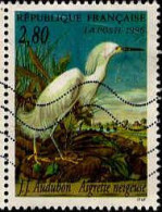 France Poste Obl Yv:2929a Mi:3072C Audubon Aigrette Neigeuse (Lign.Ondulées) - Used Stamps