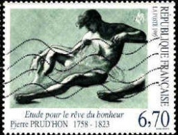 France Poste Obl Yv:2927 Mi:3088 Etude Pour Le Rêve Du Bonheur Pierre Prud'hon (Lign.Ondulées) - Used Stamps