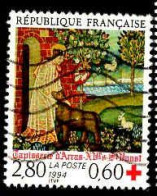 France Poste Obl Yv:2915 Mi:3060A Tapisserie D'Arras XVe Siècle St Vaast (Lign.Ondulées) - Usados