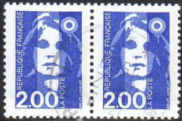 France Poste Obl Yv:2906 Mi:3037 Marianne De Briat-Jumelet Paire (Beau Cachet Rond) - Used Stamps