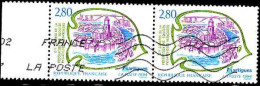 France Poste Obl Yv:2885 Mi:3028 67.Congrès Philatélique Martigues Paire (Lign.Ondulées) - Used Stamps