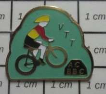 711E Pin's Pins / Beau Et Rare / THEME : SPORTS / CYCLISME VTT ACBBC - Ciclismo