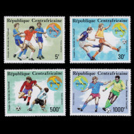World Cup 1990.CENTRAL AFRICAN .Scott Nos. C344-C347 MNH - Andere & Zonder Classificatie