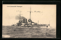 AK S. M. Linienschiff Thüringen  - Krieg