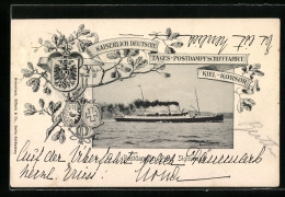 AK Postdampfer Prinz Sigismund Der Kaiserlich Deutschen Tages-Postdampfschifffahrt  - Passagiersschepen