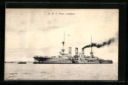 AK S. M. S. Prinz Adalbert Auf Dem Wasser  - Krieg