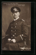 AK Leutnant Zur See Hans Berg In Uniform Mit Dolch, Kommandant Kriegsschiff SMS Möwe  - Autres & Non Classés