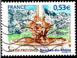 France Poste Obl Yv:3777 Mi:3928 Aix-en-Provence Bouches-du-Rhône (Lign.Ondulées) - Usados