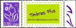 France Poste N** Yv:3916A Mi: Timbres Plus Bord De Feuille - Nuevos