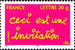 France Poste N** Yv:3760 Mi:3911I Ben Ceci Est Une Invitation Gomme Brillante - Nuevos