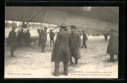 AK Luneville, Kapitän Gluntz Am Zeppelin  - Luchtschepen