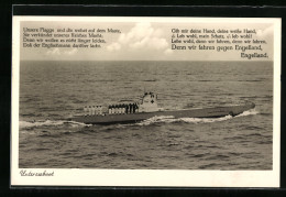 AK U-Boot In Voller Fahrt  - Guerre