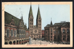AK Bremen, Rathaus Mit Dom Und Börse  - Bremen