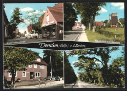 AK Dornum (Ostfr.), Enno-Hektor-Strasse, Bahnhof Mit Ständermühle, Post  - Autres & Non Classés