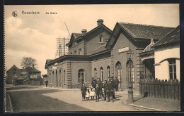 AK Roeselare, De Statie, Bahnhofsgebäude  - Autres & Non Classés