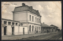 AK Dixmude, La Gare, Bahnhof Von Der Gleisseite  - Andere & Zonder Classificatie