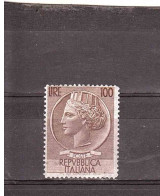 1955 L.100 SIRACUSANA - 1946-60: Nieuw/plakker