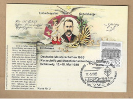 Los Vom 19.05 -  Sammlerkarte Aus Schleswig 1985  Reproduktionskarte - Covers & Documents