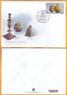 2024 Moldova  FDC „From The Museums’ Patrimony”  Clay And Ceramic Vessels. Usatov Culture. - Moldavië