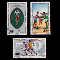 African Soccer Cup .1972 CAMEROUN . 1982.SCOTT 538-540 USED - Sonstige & Ohne Zuordnung