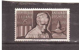 1955 L.25 ROSMINI - 1946-60: Mint/hinged