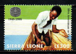 SIERRA LEONE - 1995 - 50° ANNIVERSARIO DELLA FAO - SENZA GOMMA - Sierra Leona (1961-...)